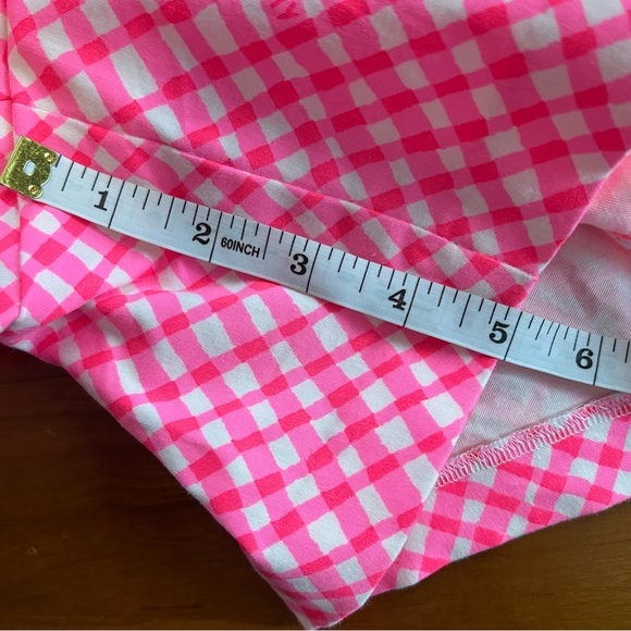 Lilly Pulitzer Arabeth Pink Gingham Women Shorts - Picture 9 of 10